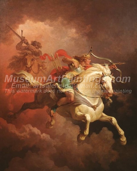 The Vision of the White Horse Painting by Philip James De Loutherbourg