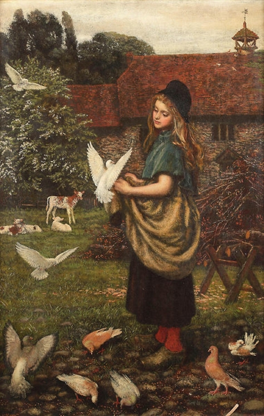 The pet of the farm by Arthur Hughes