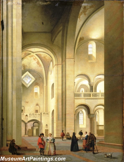 The transept of St Marys Church in Utrecht seen from the northeast Painting