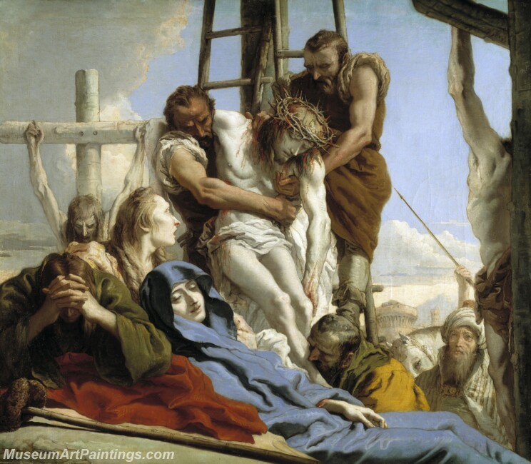Tiepolo Giandomenico El Descendimiento Painting