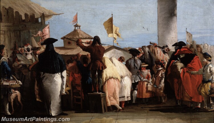 Tiepolo Giandomenico El mundo nuevo Painting