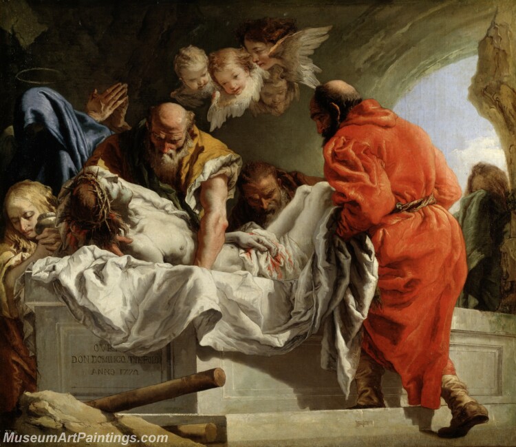 Tiepolo Giandomenico Entierro de Cristo Painting
