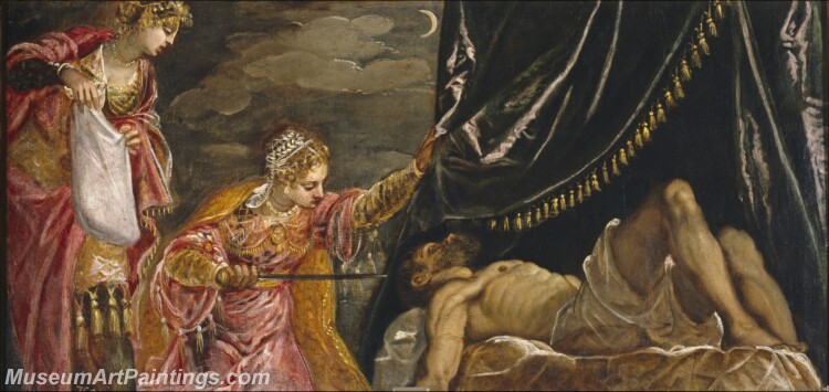 Tintoretto Jacopo Robusti Judit y Holofernes   9 Painting