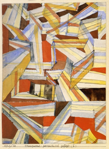 Transparent Perspectivisch Gefugt by Paul Klee
