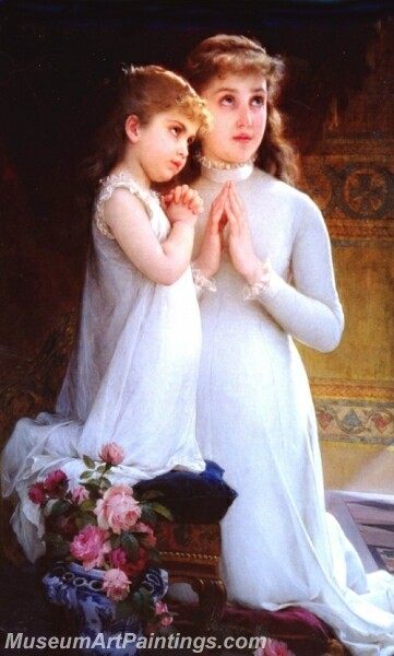 Two Girls Praying Painting