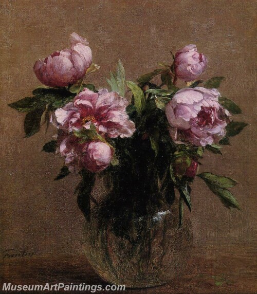Vase of Peonies Painting