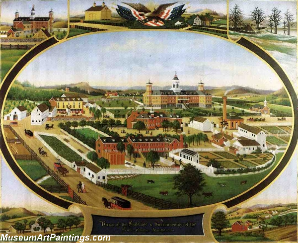 Views of the Buildings and Surroundings of the Berks County Almshouse