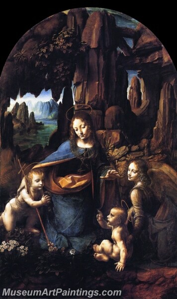 Virgin of the Rocks Painting