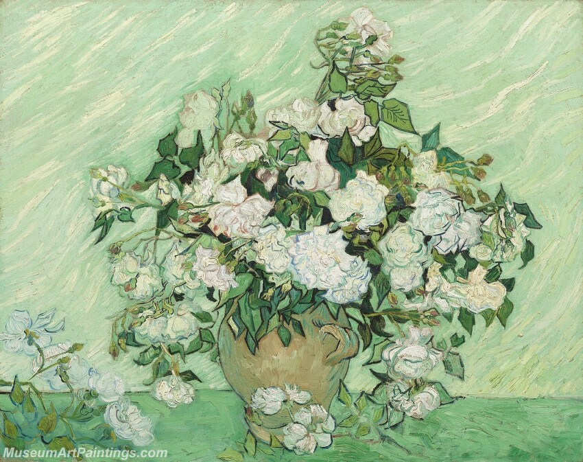 White Roses Painting