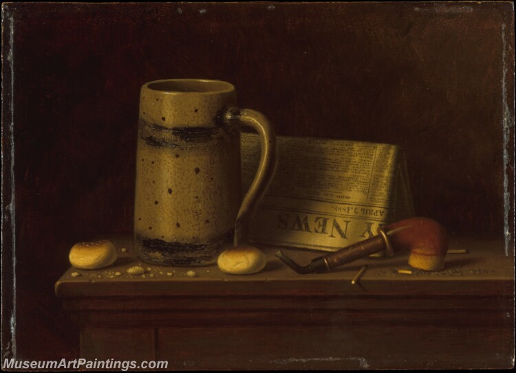 William Michael Harnett New York Daily News Painting