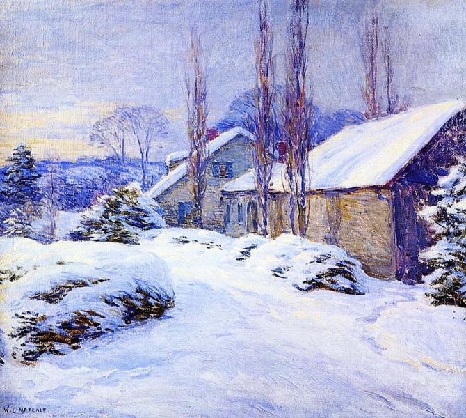 Winter Afternoon by Willard Leroy Metcalf