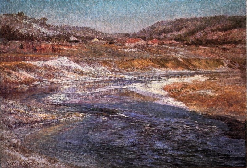 Winter Landscape Oil Paintings The Wane of Winter