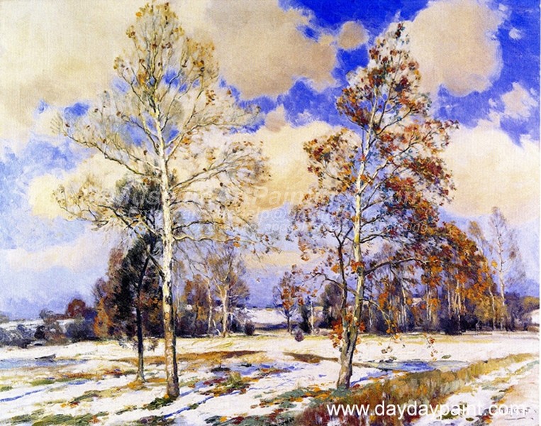 Winter Landscape Paintings Birches in Winter
