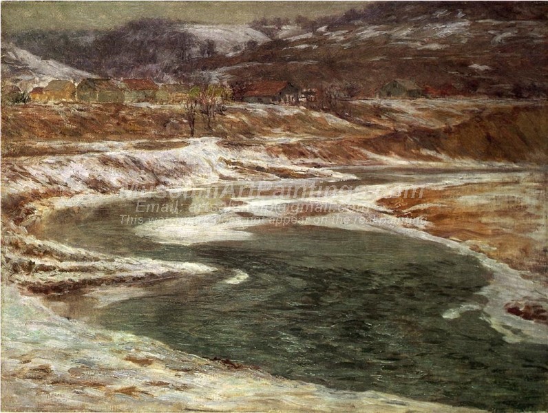 Winter Landscape Paintings Winter Brookville