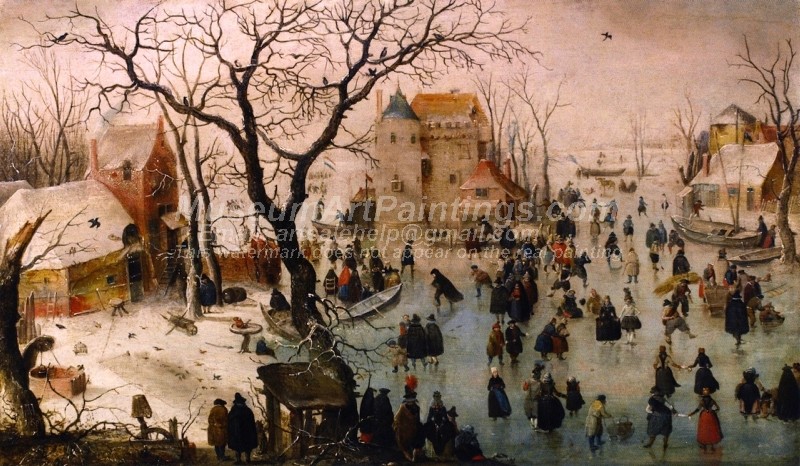 Winter Landscape with a Castle Painting
