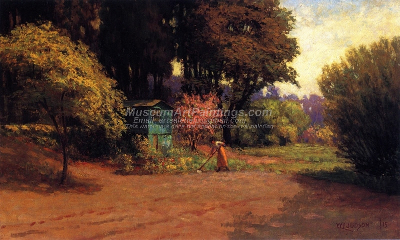 Woman Plowing by William Lees Judson