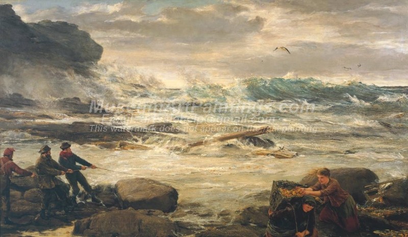 Wreckage from the Fruiter Painting by James Clarke Hook