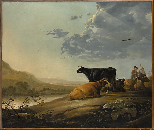Young Herdsmen with Cows by Aelbert Cuyp