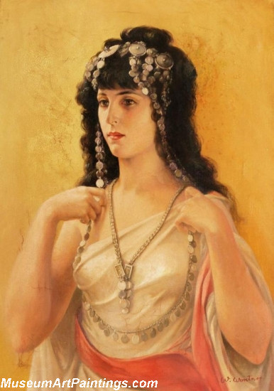 Young Woman in Oriental Dress Painting