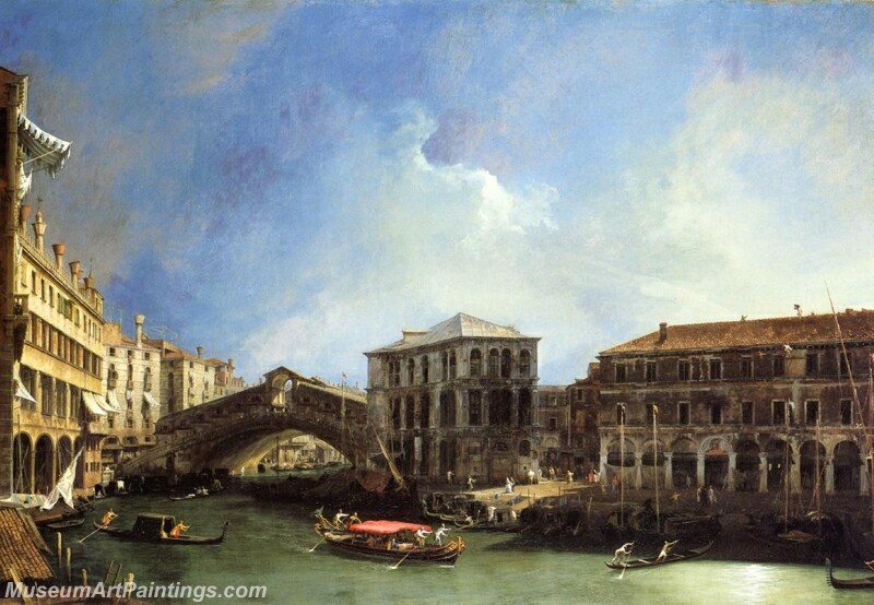 the Rialto Bridge from the North Painting